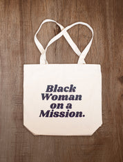Black Woman on a Mission Tan Tote